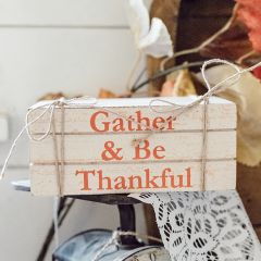 Harvest Season Faux Wooden Book Stack