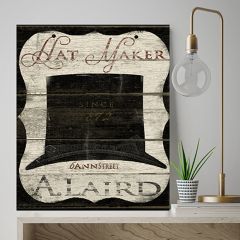 Hat Maker Vintage Inspired Wall Sign