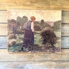 Haymaking Gallery Wrapped Aged Print