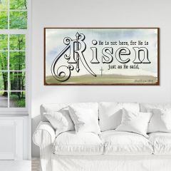 He Is Risen Canvas Wall Art