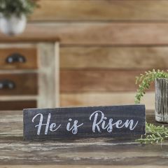 He is Risen Wooden Sign