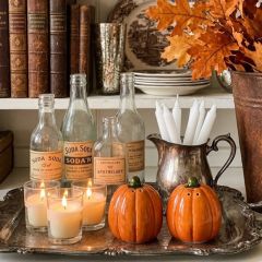 Hearthside Harvest Pumpkin Salt and Pepper Shaker Set