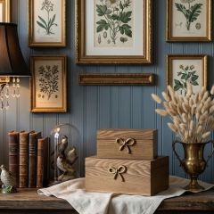 Heirloom Bow Keepsake Box Set of 2