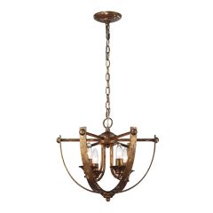 Heirloom Gold 4 Light Pendant Chandelier