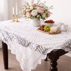 Heirloom Lace Hand Crocheted Tablecloth