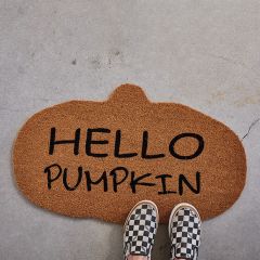 Hello Pumpkin Coir Door Mat