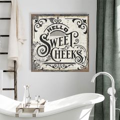 Hello Sweet Cheeks Canvas Wall Art