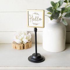 Hello Tabletop Sign