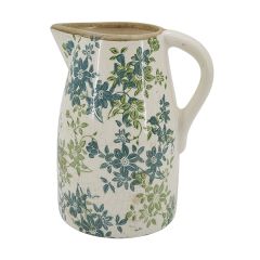 Heritage Garden Ceramic Pitcher Vase