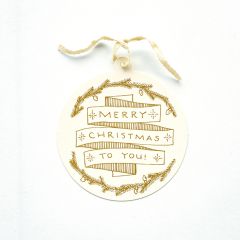 Hester & Cook Round Christmas Gift Tag