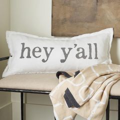 Hey Y'all Decorative Lumbar Pillow