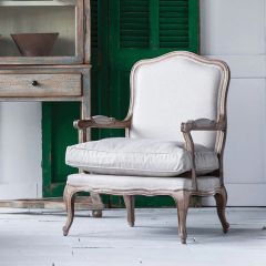 High Back Cushioned Arm Chair