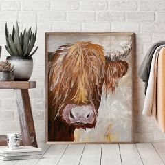Highland Bull By Morgan Adams Wood Wall Art