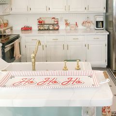 Ho Ho Ho Handled Christmas Tray