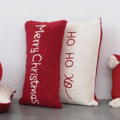 HO HO XO Two Sided Lumbar Pillow