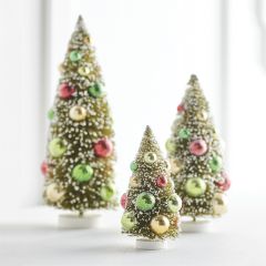 Holiday Bottle Brush Tree Set of 3