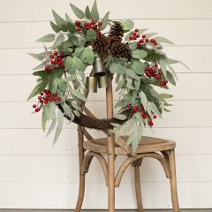 Holiday Charms Farmhouse Wreath