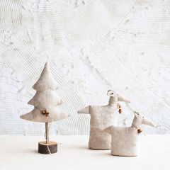 Holiday Cottage Canvas Display Figure