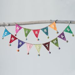 Holiday Felt Flag Banner Sign