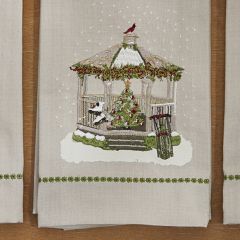 Holiday Gazebo Tea Towel Set of 2