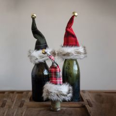 Holiday Hat Bottle Topper Set of 3