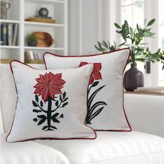 Holiday Pattern Throw Pillows Set of 2