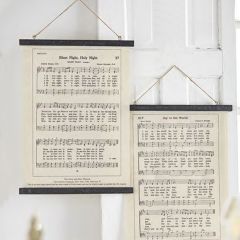 Holiday Sheet Music Wall Decor Set of 2