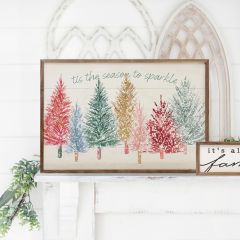 Holiday Sparkly By Dina June Framed Wall Art