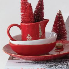 Holiday Stoneware Bowl 9 Inch