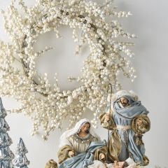 Holiday Tidings Pearl Wreath