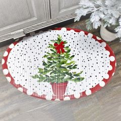 Holiday Topiary Bamboo Mat
