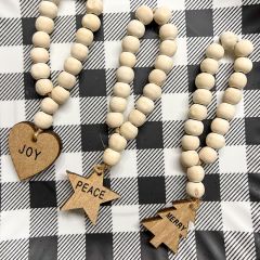 Holiday Word Bead Napkin Ring