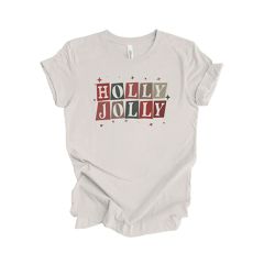 Holly Jolly Vintage White Tee