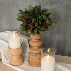 Faux Holly Leaves and Berries Ball