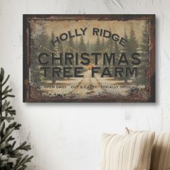 Holly Ridge Christmas Tree Farm Canvas Wall Art