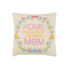 Home Is Wherever I'm with Mom Accent Pillow