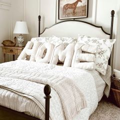 HOME Letters Cotton Pillow Set of 4