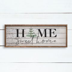 Home Sweet Home Christmas Tree Wall Sign
