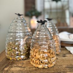 Honeybee Hive Glass Canister