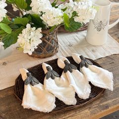 Honeybee Napkin Ring Set of 4