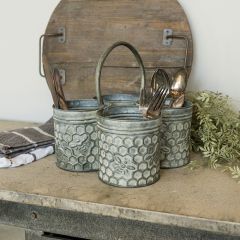 Honeycomb Metal Jar Caddy 