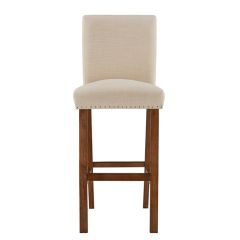 Hopsack High Back Counter Stool 30 Inch