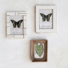Horn Inlay Photo Frame Set of 2
