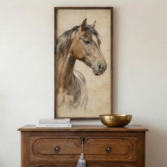 Horse Pencil Study Framed Wall Art