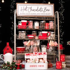 Hot Chocolate Bar Framed Sign