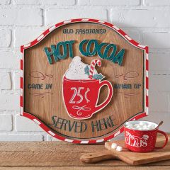 Hot Cocoa Holiday Wall Sign