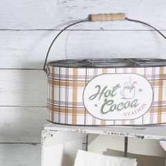 Hot Cocoa Metal Caddy