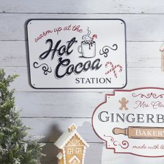 Hot Cocoa Station Metal Wall Sign