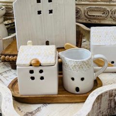 House Shaped Cream and Sugar Set