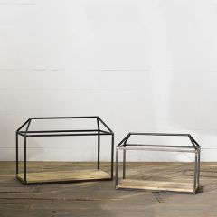 House Shaped Display Lantern Set of 2